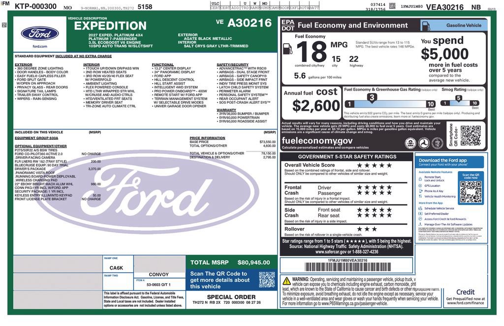 New 2027 Ford Expedition Platinum AWD/4WD image 24