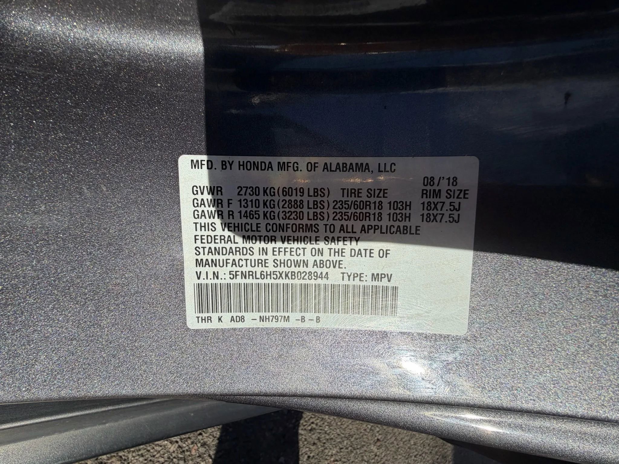 Used 2019 Honda Odyssey EX image 32