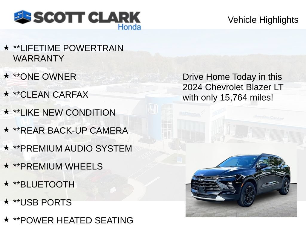 Used 2024 Chevrolet Blazer LT w/ Midnight/Sport Edition AWD/4WD image 12