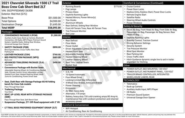 Used 2021 Chevrolet Silverado 1500 LT Trail Boss w/ Convenience Package II image 4