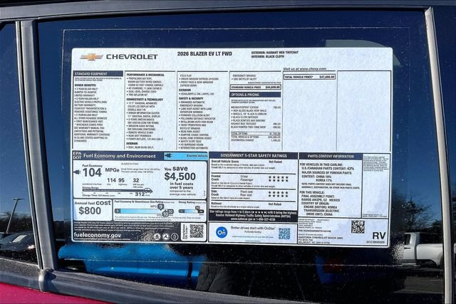 New 2026 Chevrolet Blazer EV LT w/ Midnight/Sport Edition FWD image 15