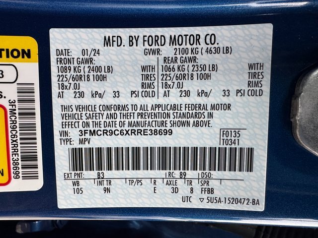 Certified 2024 Ford Bronco Sport Outer Banks image 28