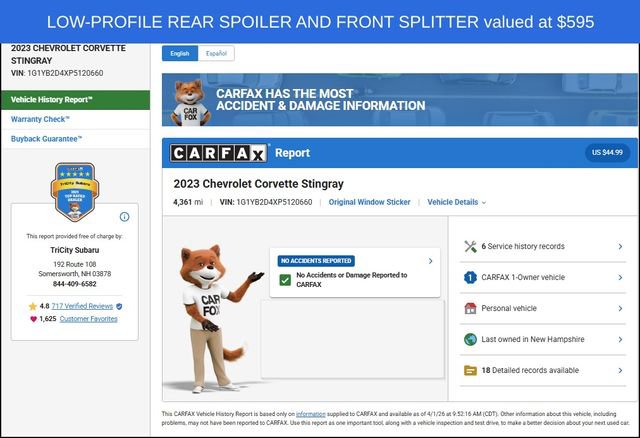 Used 2023 Chevrolet Corvette Stingray Preferred Cpe w/ 2LT image 12