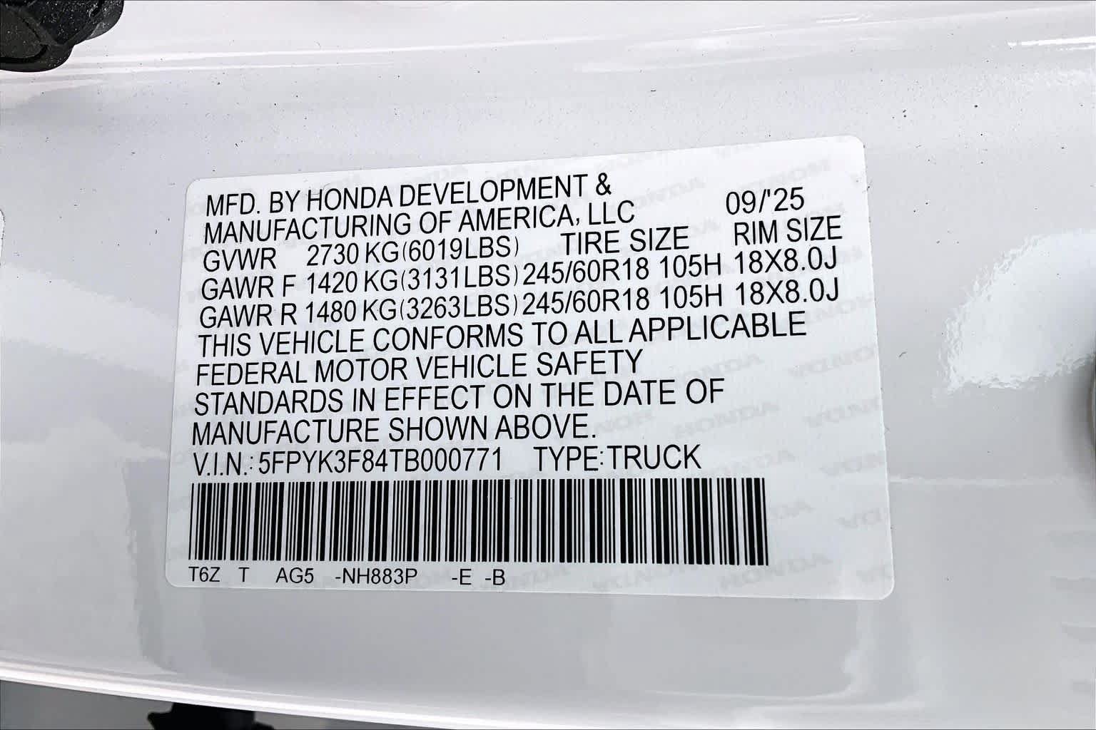 Certified 2026 Honda Ridgeline Black Edition image 35