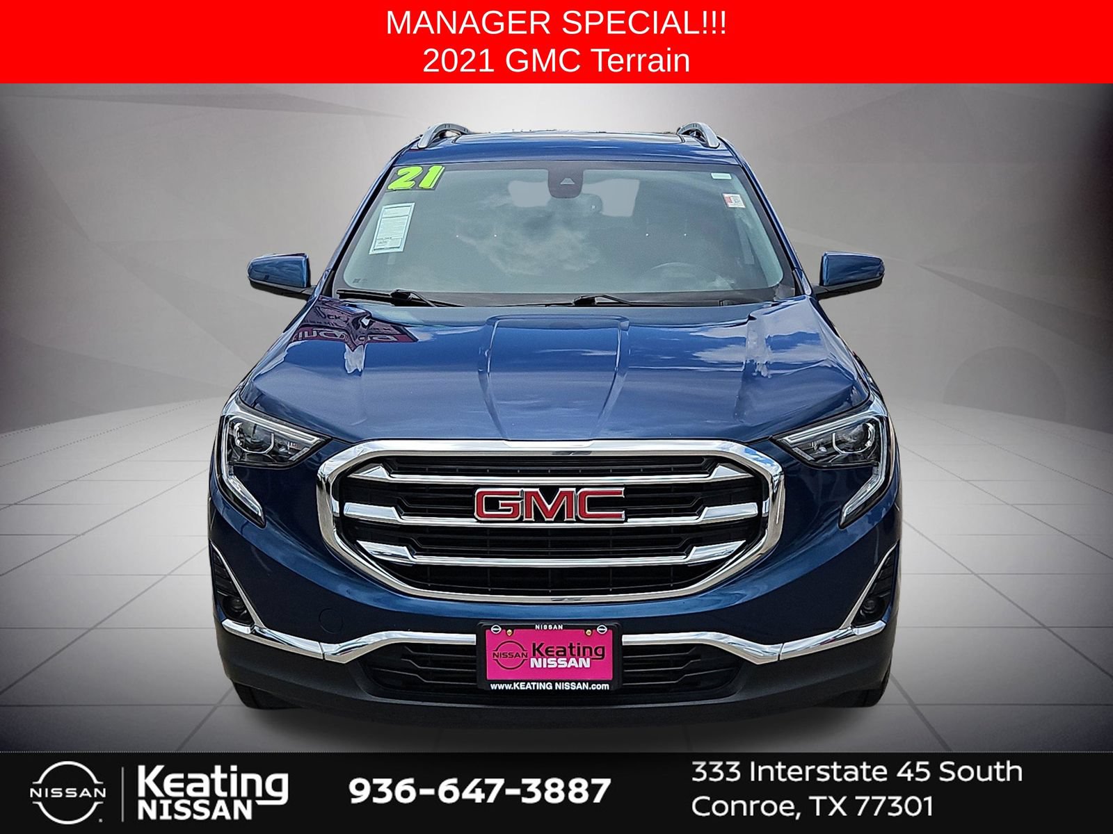 Used 2021 GMC Terrain SLT w/ Infotainment Package II AWD/4WD image 2