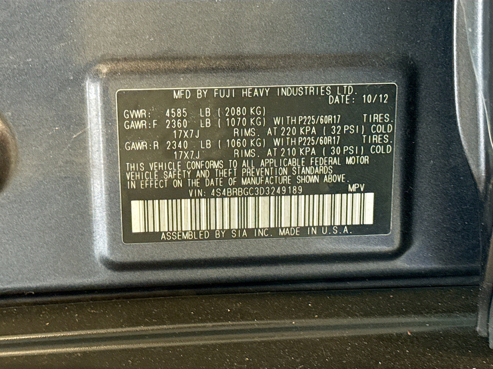 Used 2013 Subaru Outback 2.5i Premium image 12