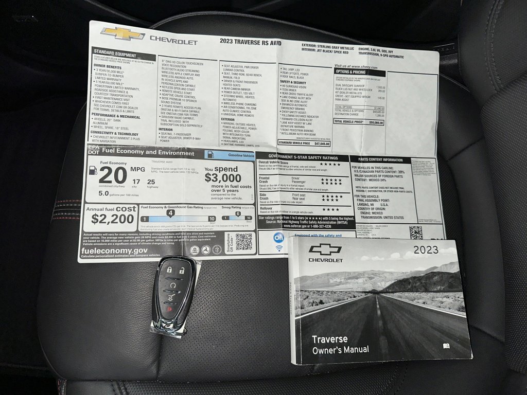 Certified 2023 Chevrolet Traverse RS image 19