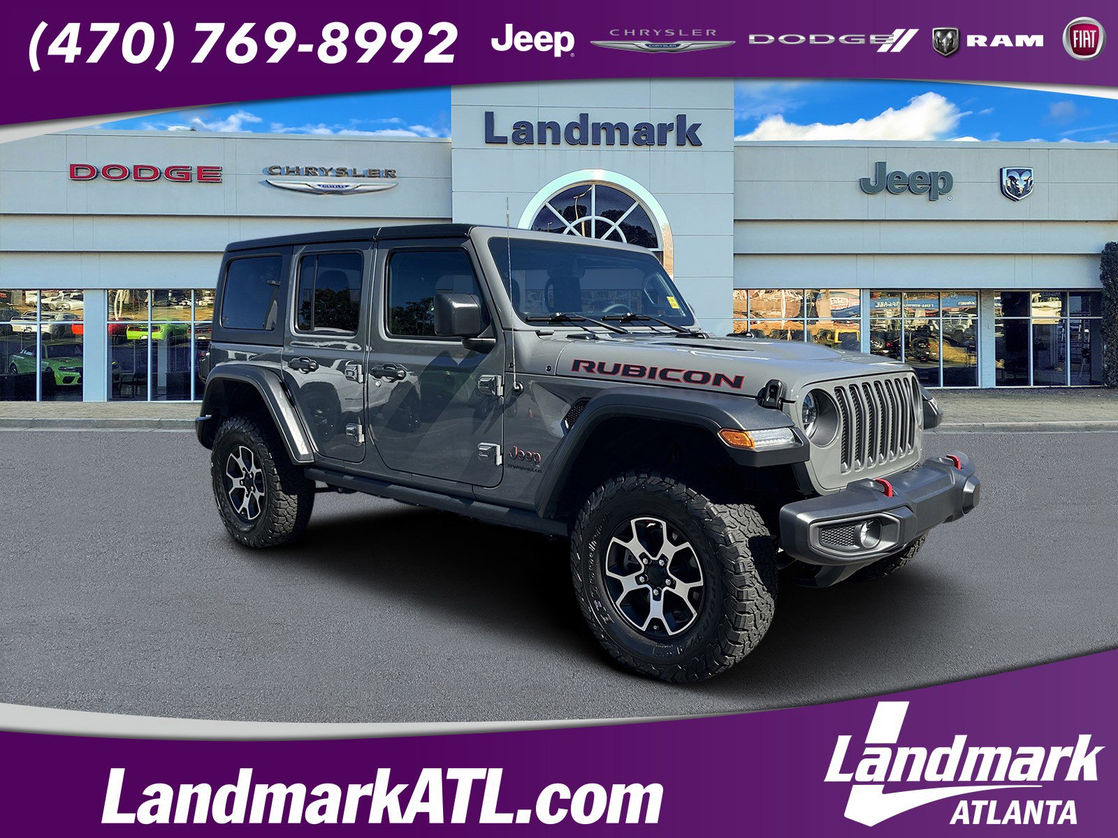 Used 2023 Jeep Wrangler Unlimited Rubicon w/ LED Lighting Group