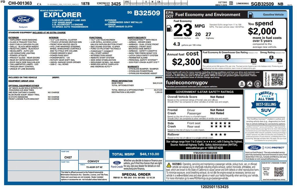 Used 2025 Ford Explorer ST-Line AWD/4WD image 6