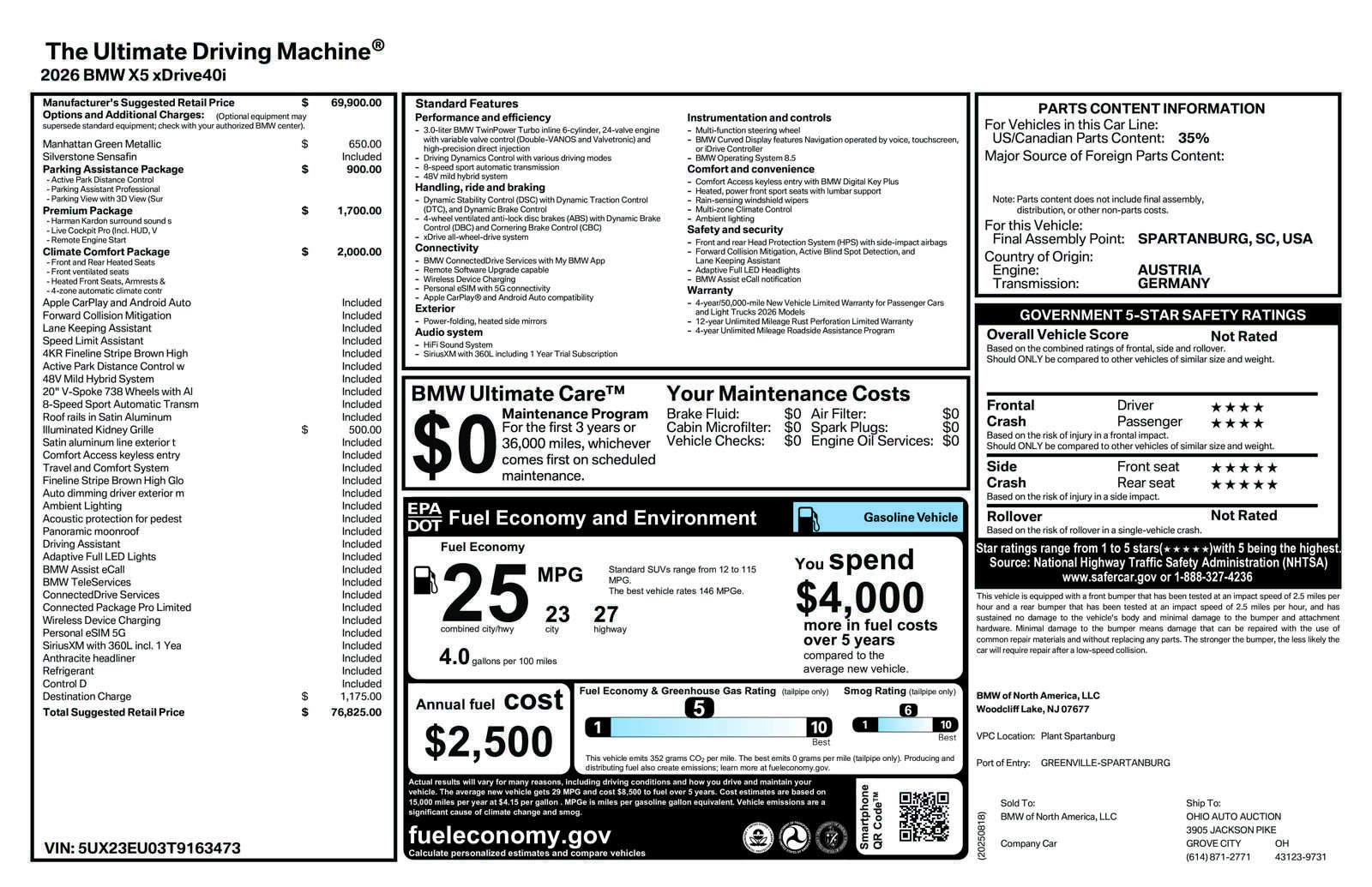 Used 2026 BMW X5 xDrive40i image 52