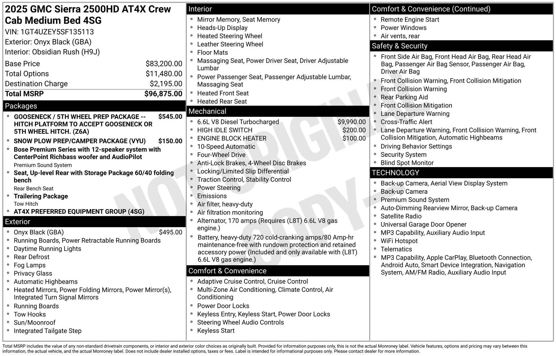 Used 2025 GMC Sierra 2500 AT4X AWD/4WD image 4