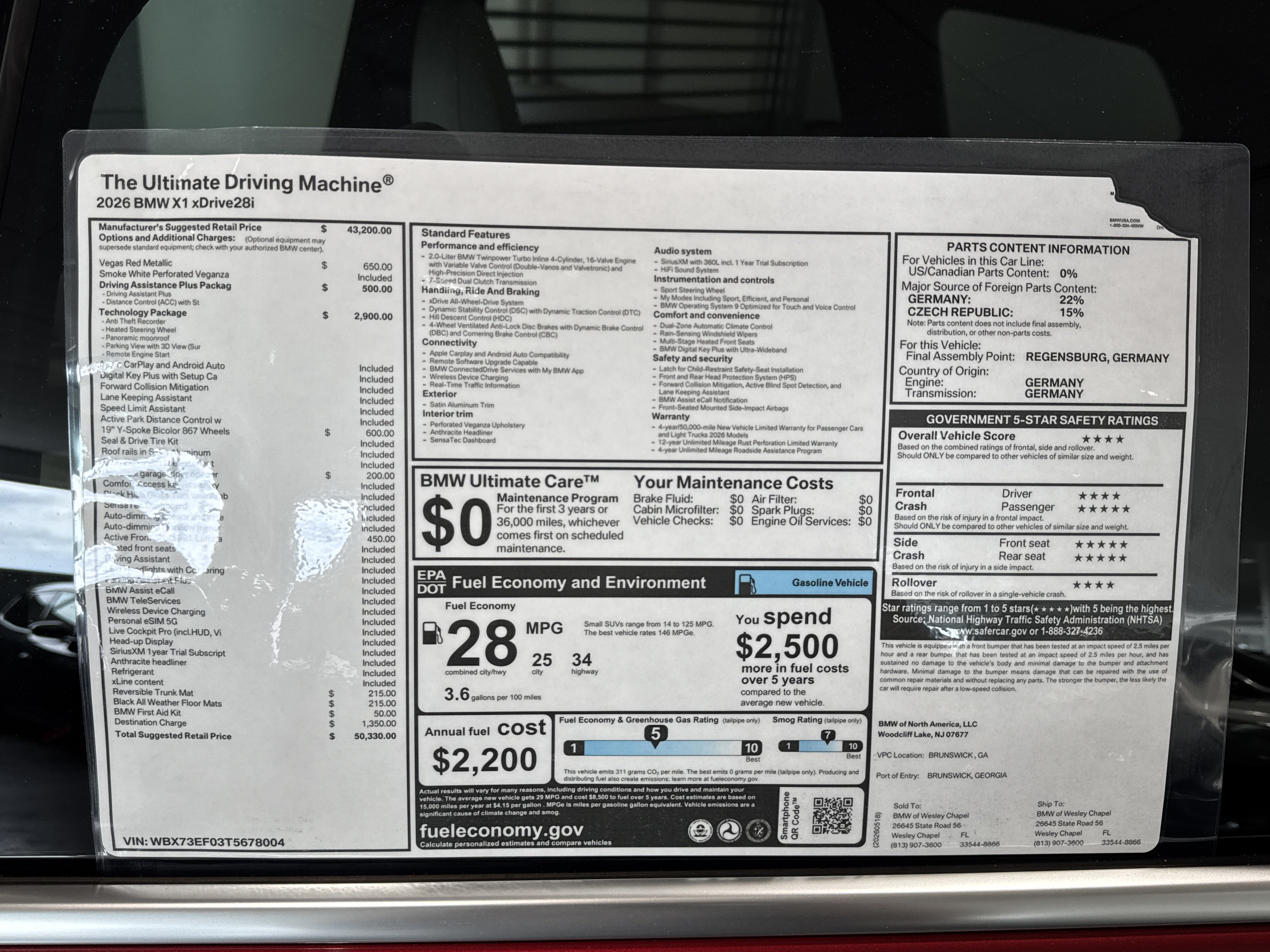 New 2026 BMW X1 xDrive28i w/ Technology Package AWD/4WD image 26