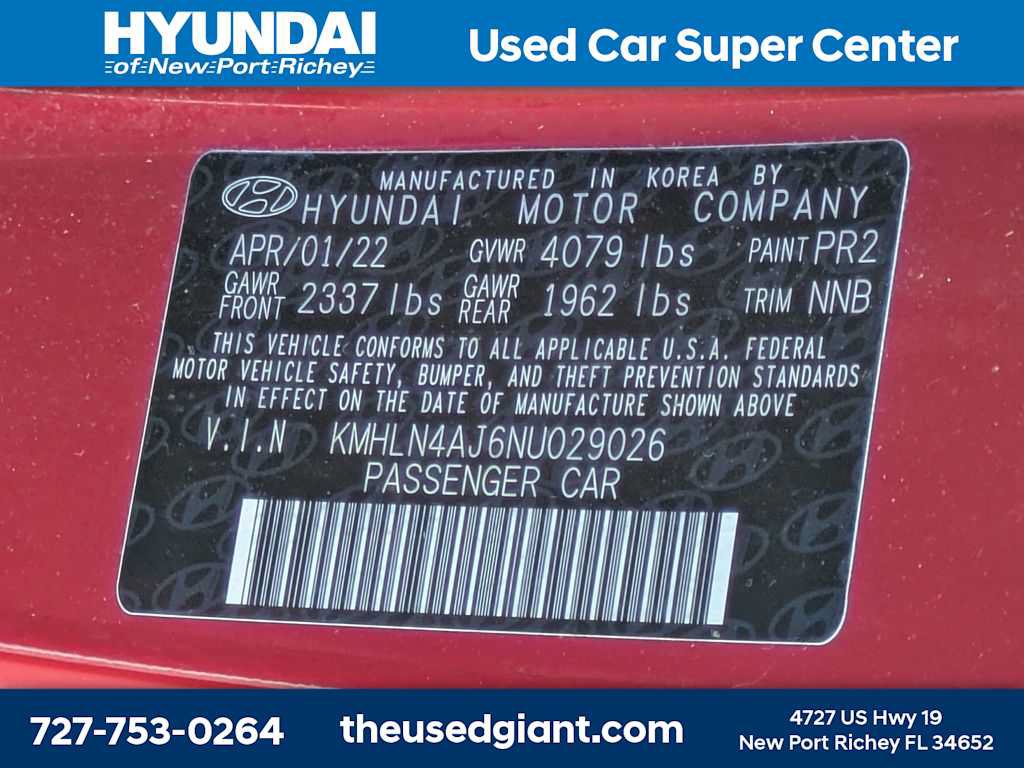 Certified 2022 Hyundai Elantra Limited FWD image 38