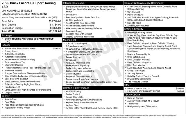 Used 2025 Buick Encore GX Sport Touring image 3