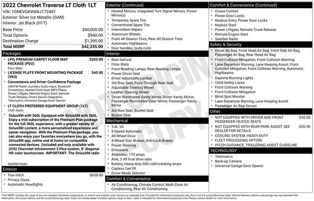 Used 2022 Chevrolet Traverse LT video 2