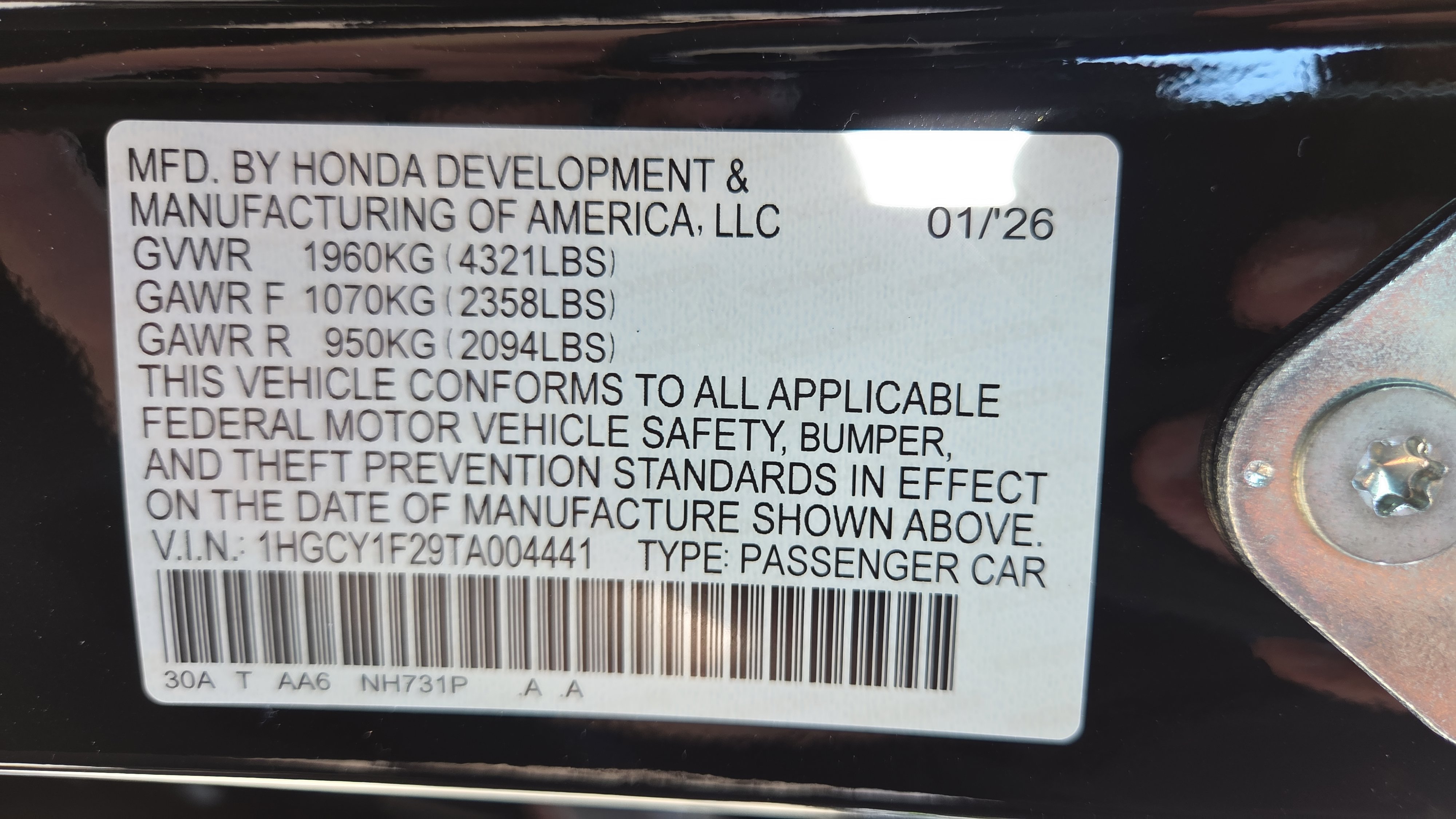 New 2026 Honda Accord LX image 36