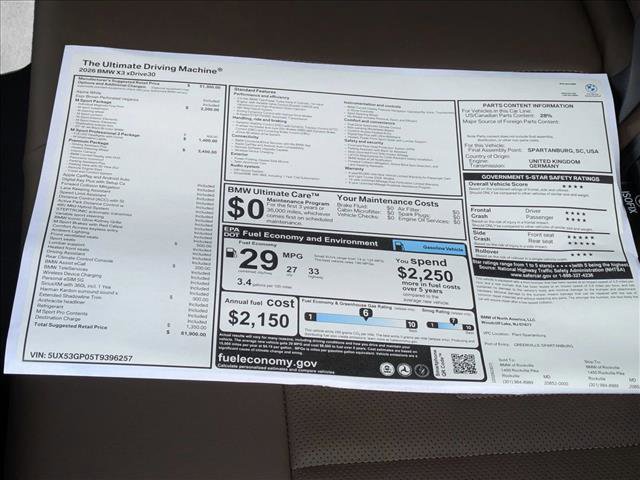 New 2026 BMW X3 xDrive30 image 19