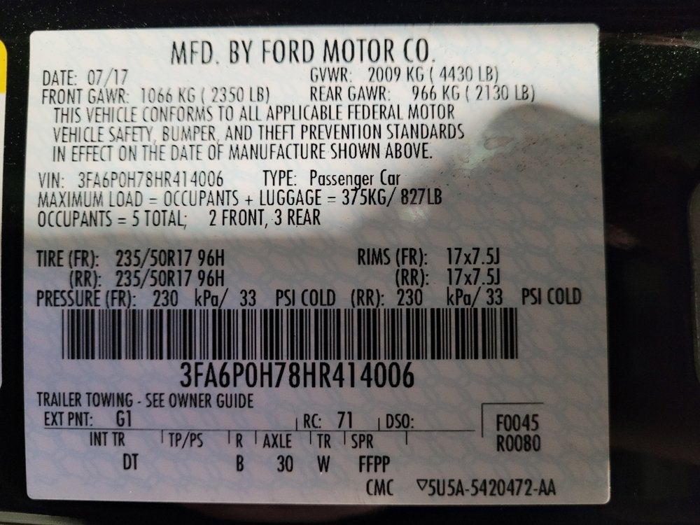 Used 2017 Ford Fusion SE w/ Fusion SE Technology Package FWD image 33