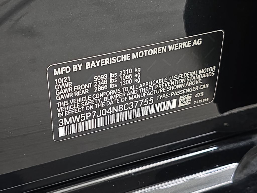 Certified 2022 BMW 330e w/ Driving Assistance Package RWD image 33