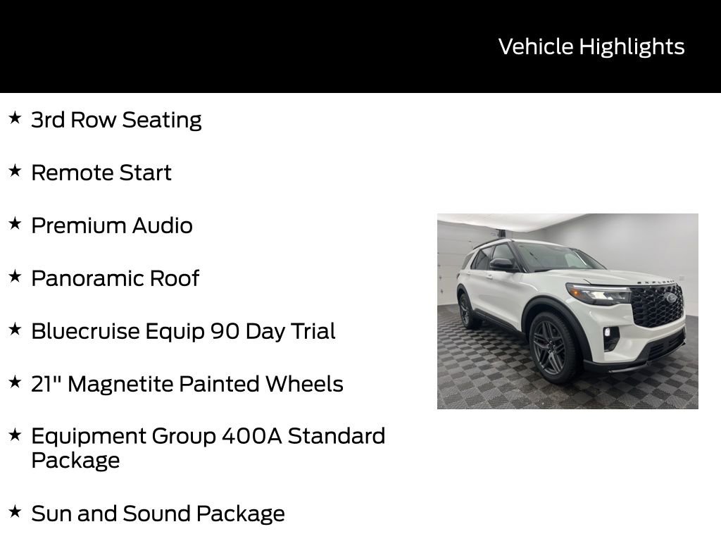 New 2026 Ford Explorer ST w/ Sun And Sound Package image 5