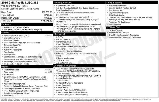 Used 2016 GMC Acadia SLE image 6