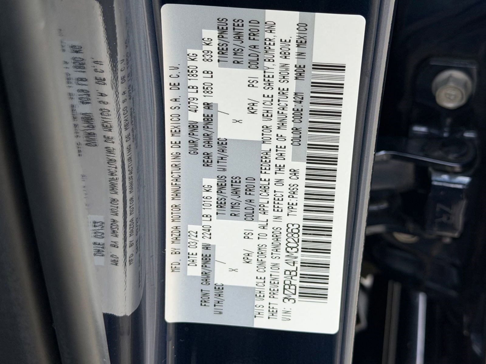 Used 2022 MAZDA MAZDA3 s FWD image 19