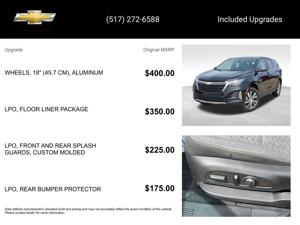 Certified 2024 Chevrolet Equinox LT w/ LPO, Floor Liner Package AWD/4WD image 15