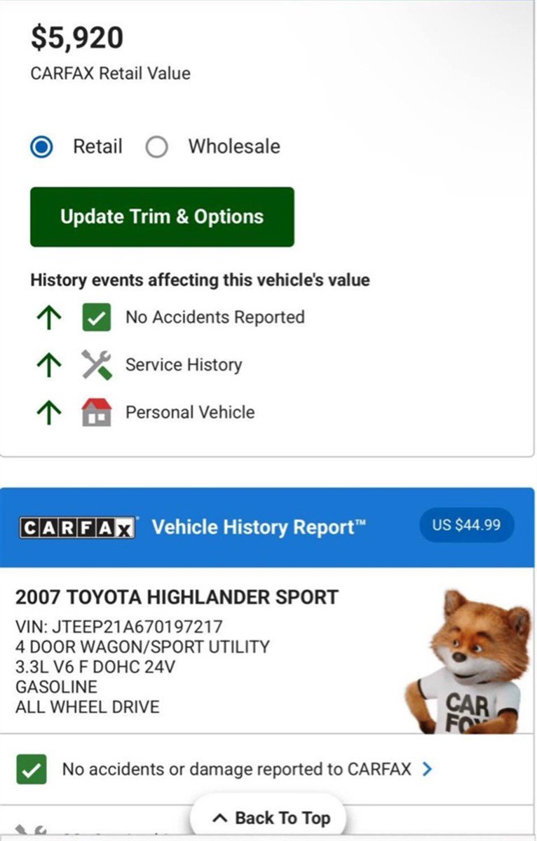 Used 2007 Toyota Highlander Sport AWD/4WD image 16