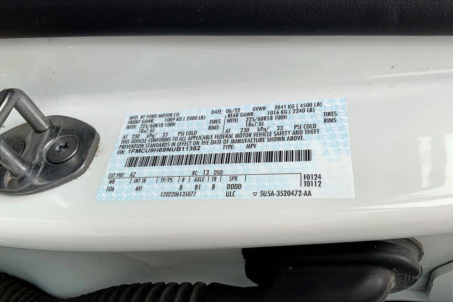Used 2022 Ford Escape SEL image 30