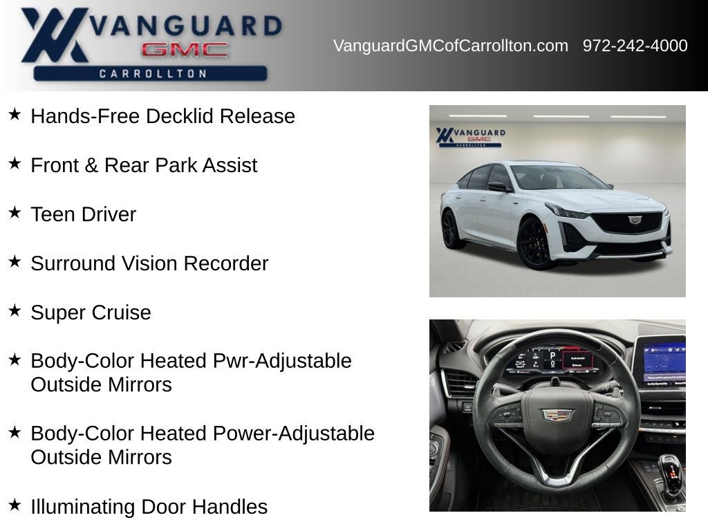 Used 2023 Cadillac CT5 V w/ Super Cruise 2 Package RWD image 18