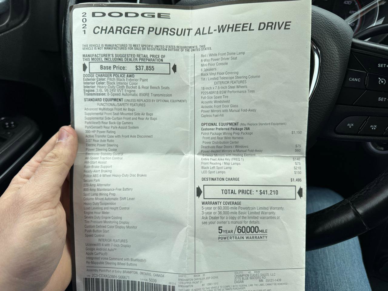 Used 2021 Dodge Charger Police image 26