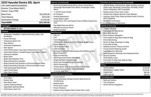 New 2025 Hyundai Elantra Sport image 22