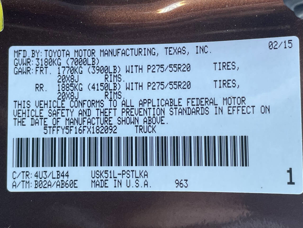 Used 2015 Toyota Tundra Limited RWD image 38