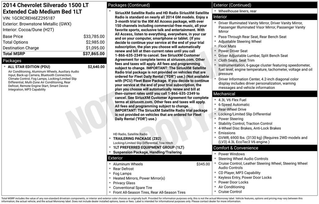 Used 2014 Chevrolet Silverado 1500 LT w/ All Star Edition RWD image 6
