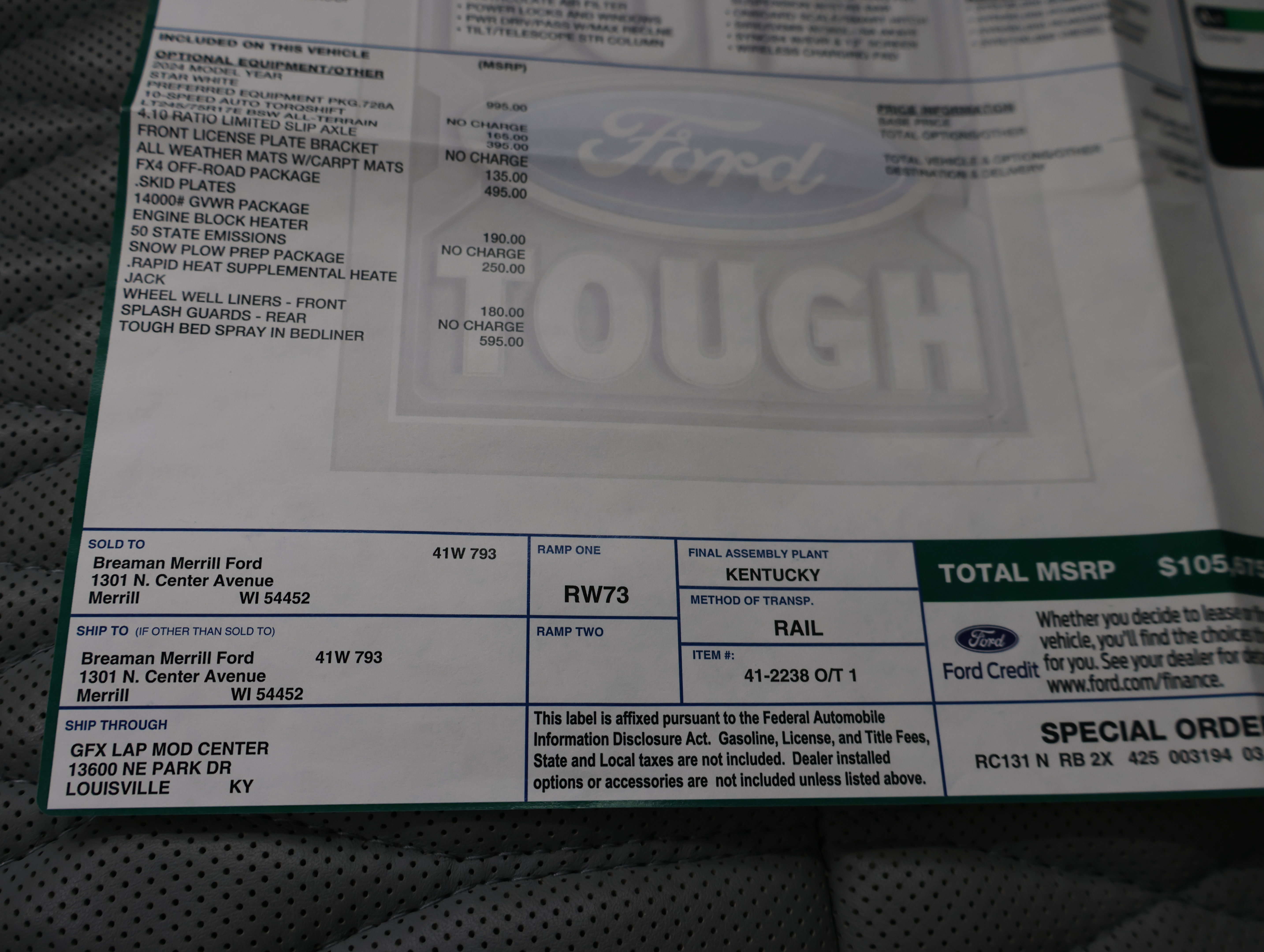 Used 2024 Ford F350 Limited w/ FX4 Off-Road Package AWD/4WD image 80