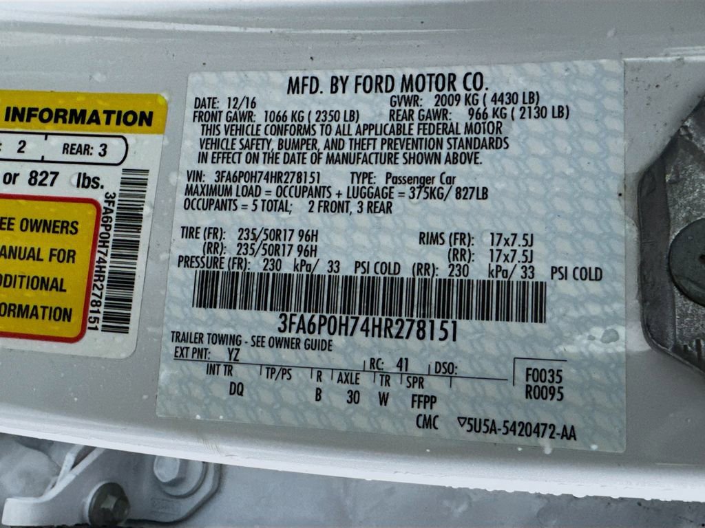 Used 2017 Ford Fusion SE image 31