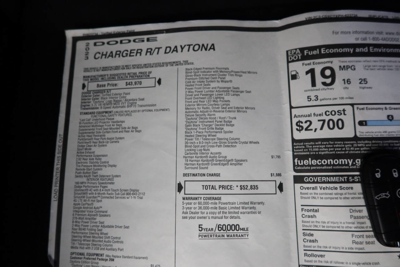 Used 2023 Dodge Charger R/T w/ Daytona Edition Group image 27