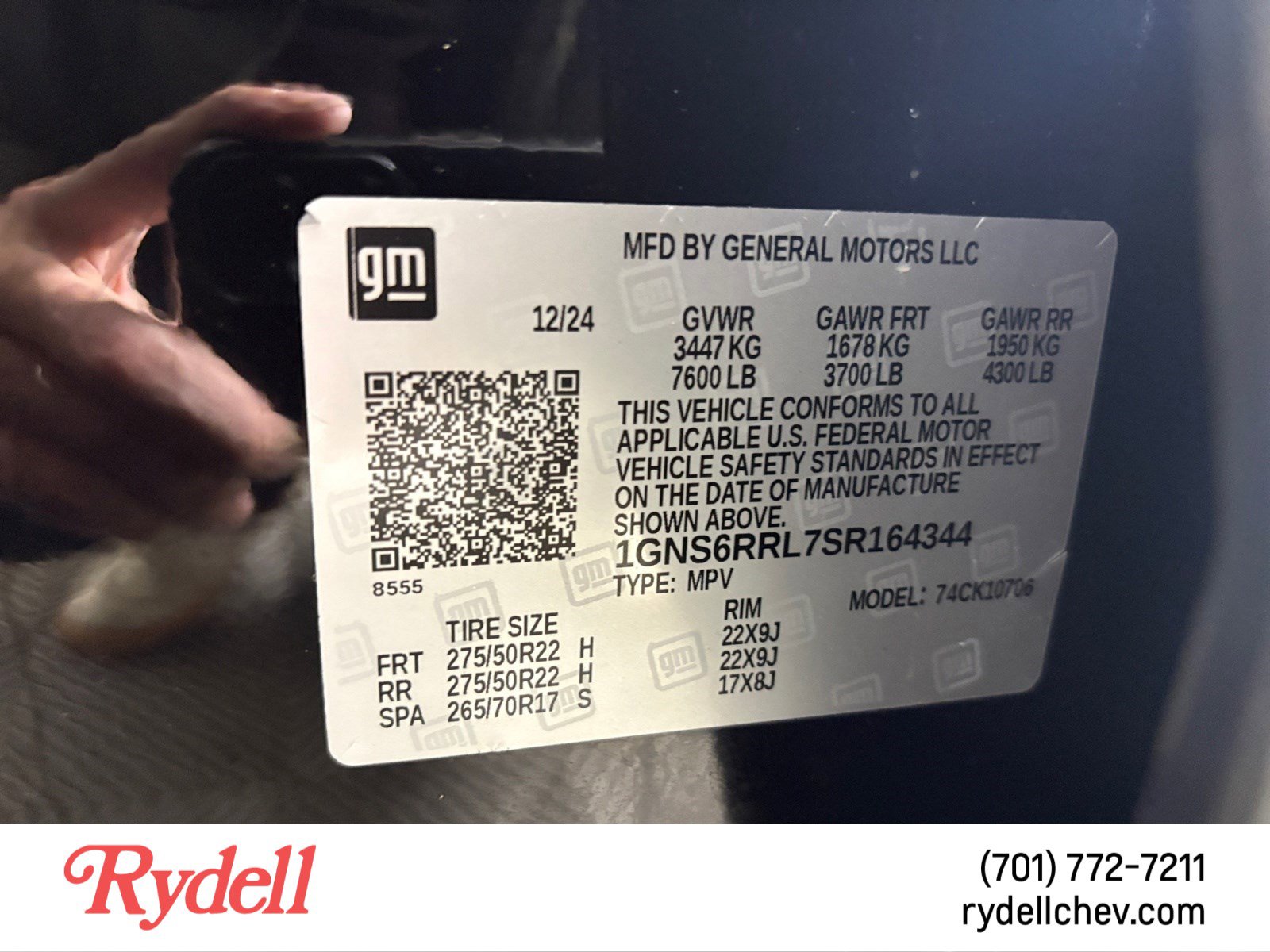 Used 2025 Chevrolet Tahoe RST w/ RST Capability Package image 23