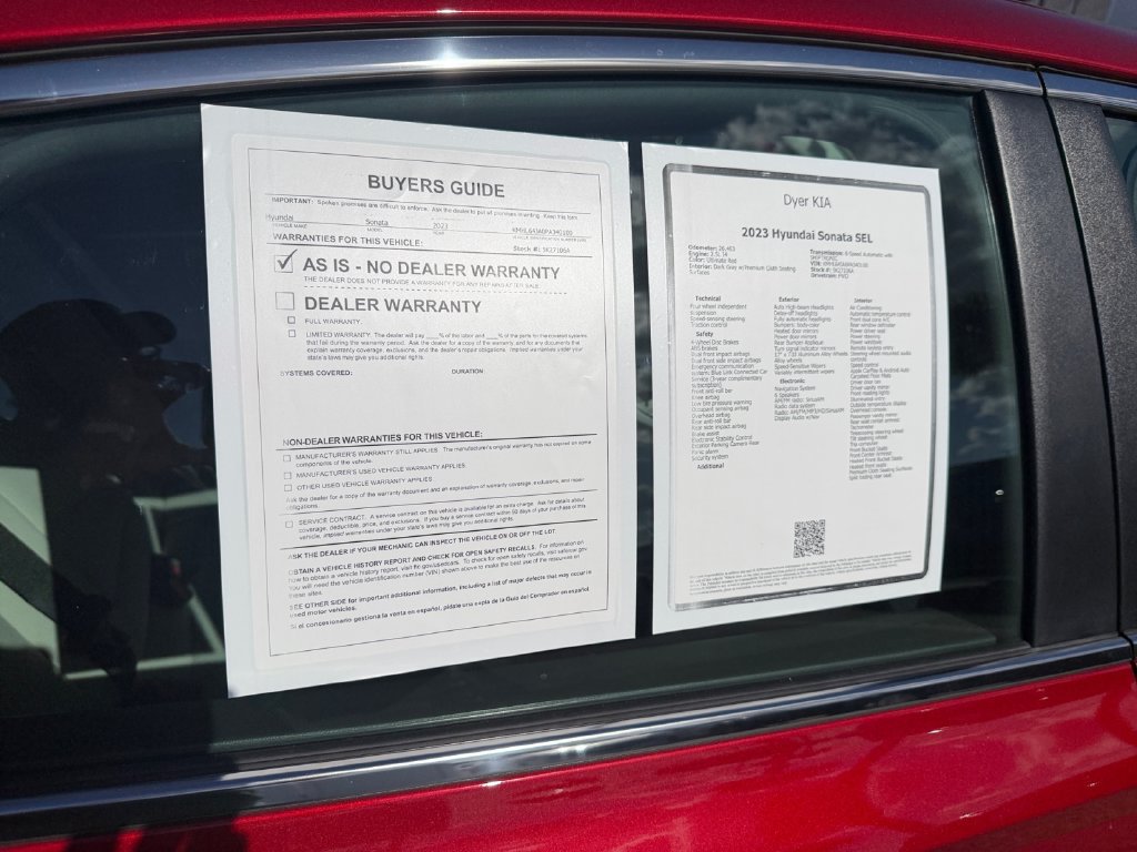 Used 2023 Hyundai Sonata SEL w/ Cargo Package FWD image 22