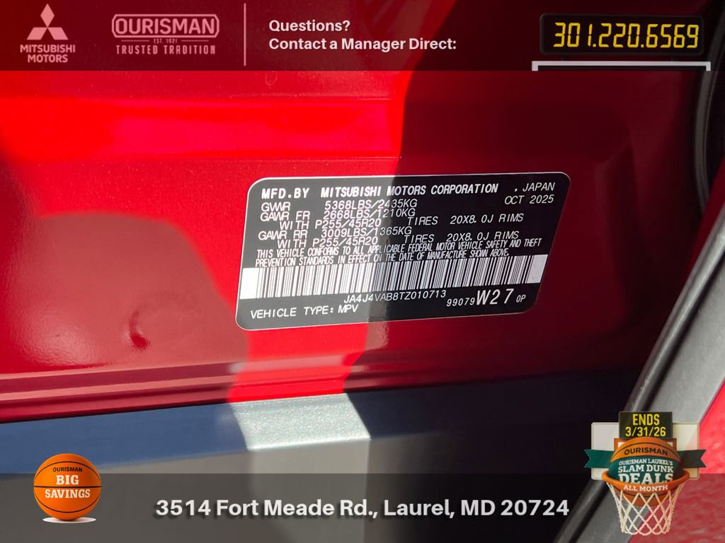 New 2026 Mitsubishi Outlander LE image 30
