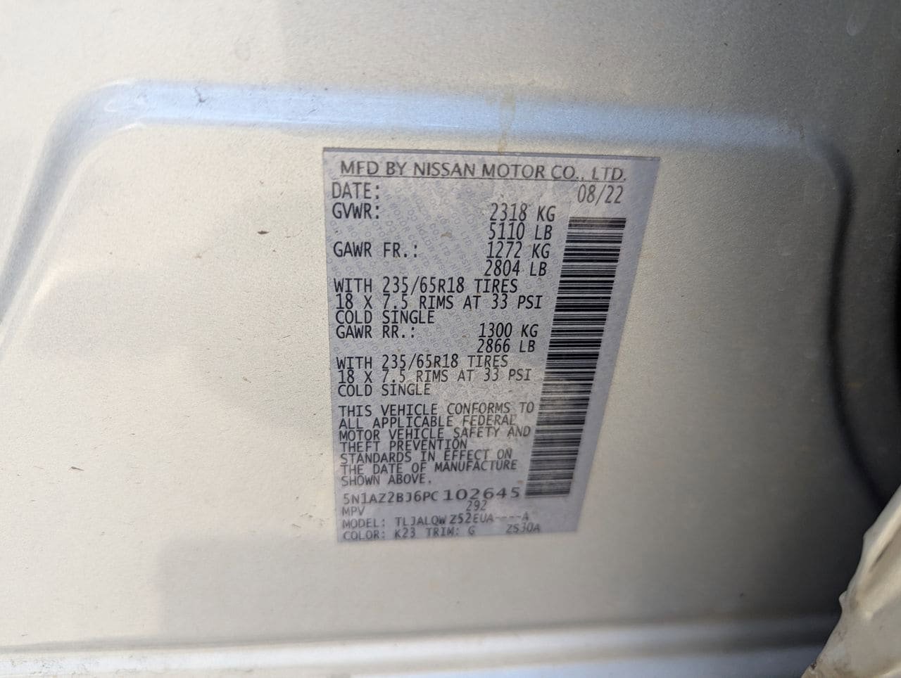 Certified 2023 Nissan Murano SV FWD image 12
