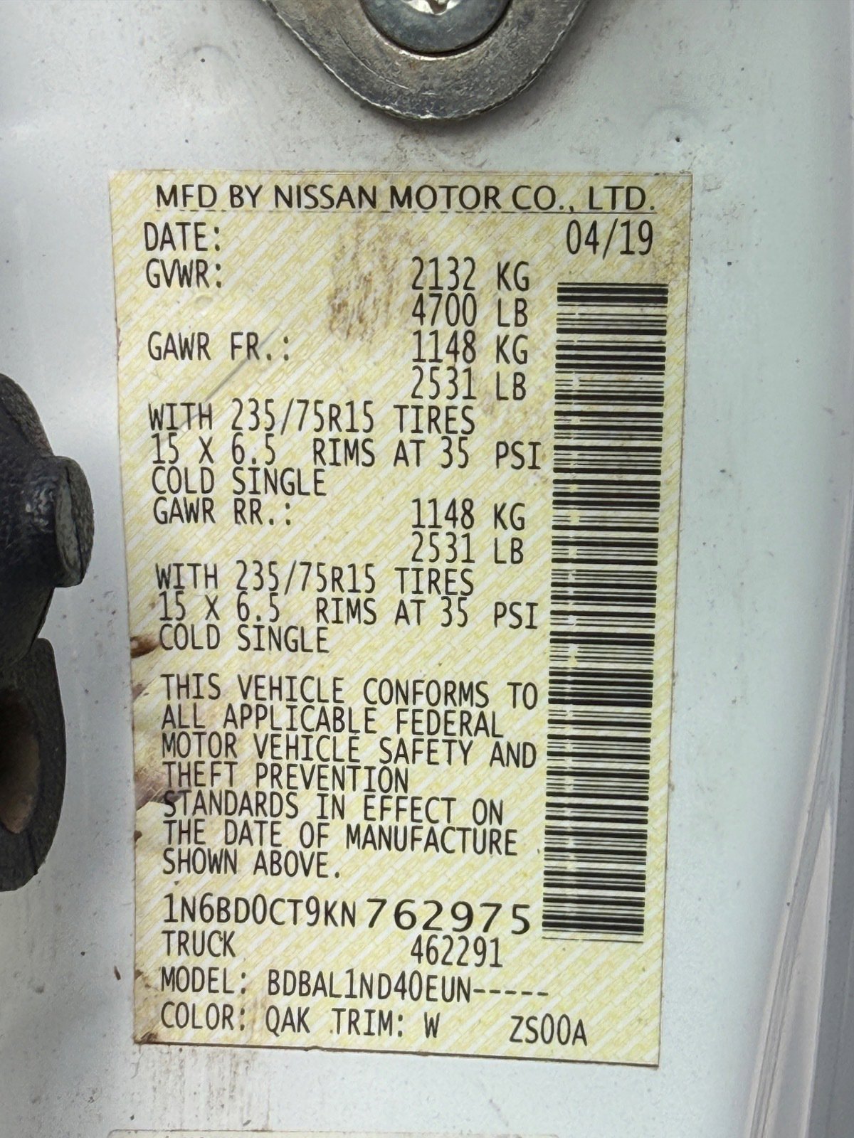 Used 2019 Nissan Frontier S image 8