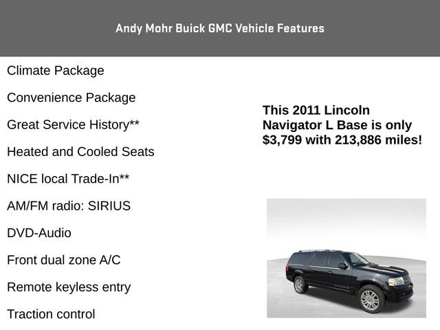 Used 2011 Lincoln Navigator L 2WD w/ 101A Rapid Spec Order Code image 8