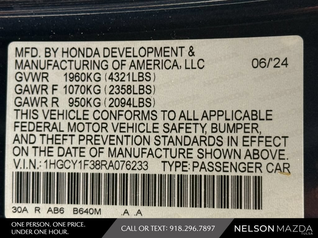 Used 2024 Honda Accord EX image 51