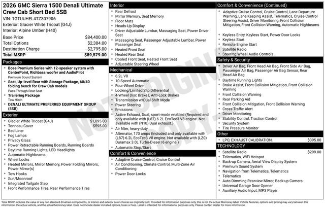 New 2026 GMC Sierra 1500 Denali Ultimate image 3