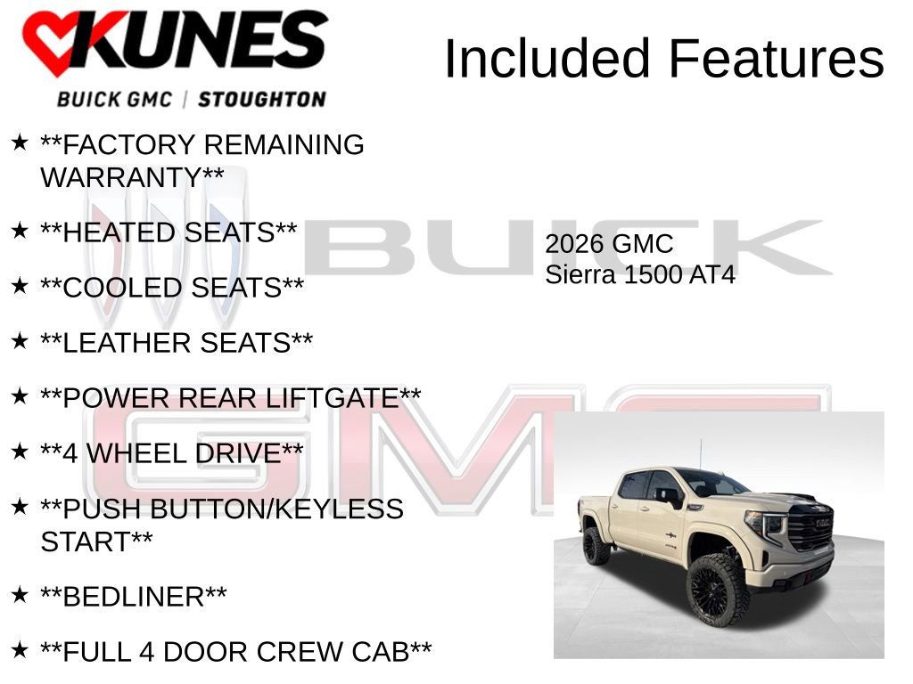 New 2026 GMC Sierra 1500 AT4 w/ Technology Package image 3
