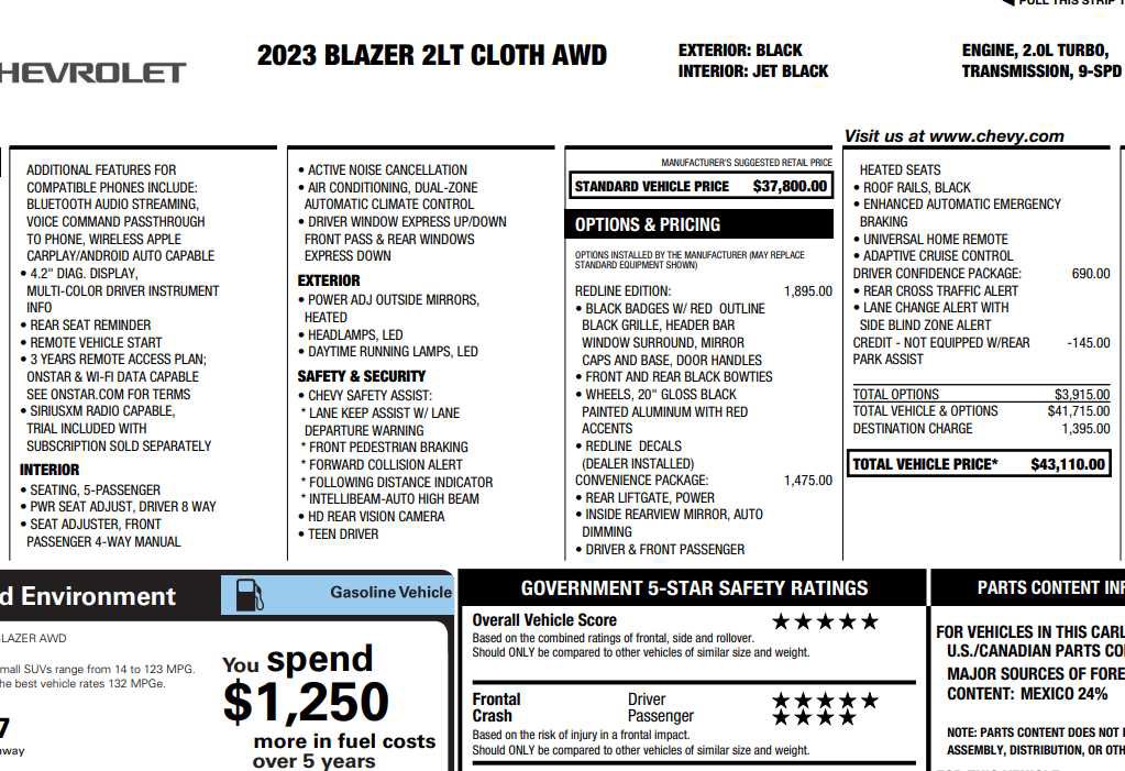 Used 2023 Chevrolet Blazer LT w/ Convenience Package image 2