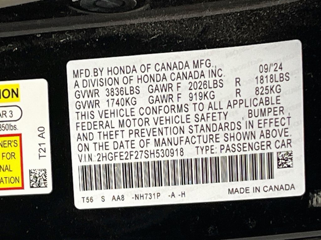 Used 2025 Honda Civic LX image 30