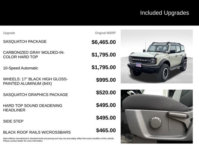 New 2025 Ford Bronco 4-Door w/ Sasquatch Package AWD/4WD image 5