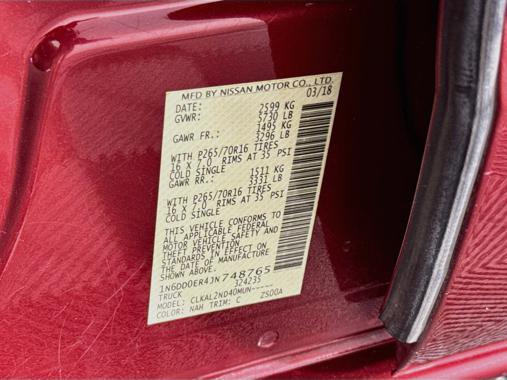 Used 2018 Nissan Frontier SV RWD image 35
